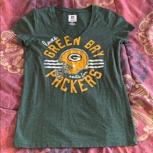 Green Bay Packers V-Neck Tee-Shirt